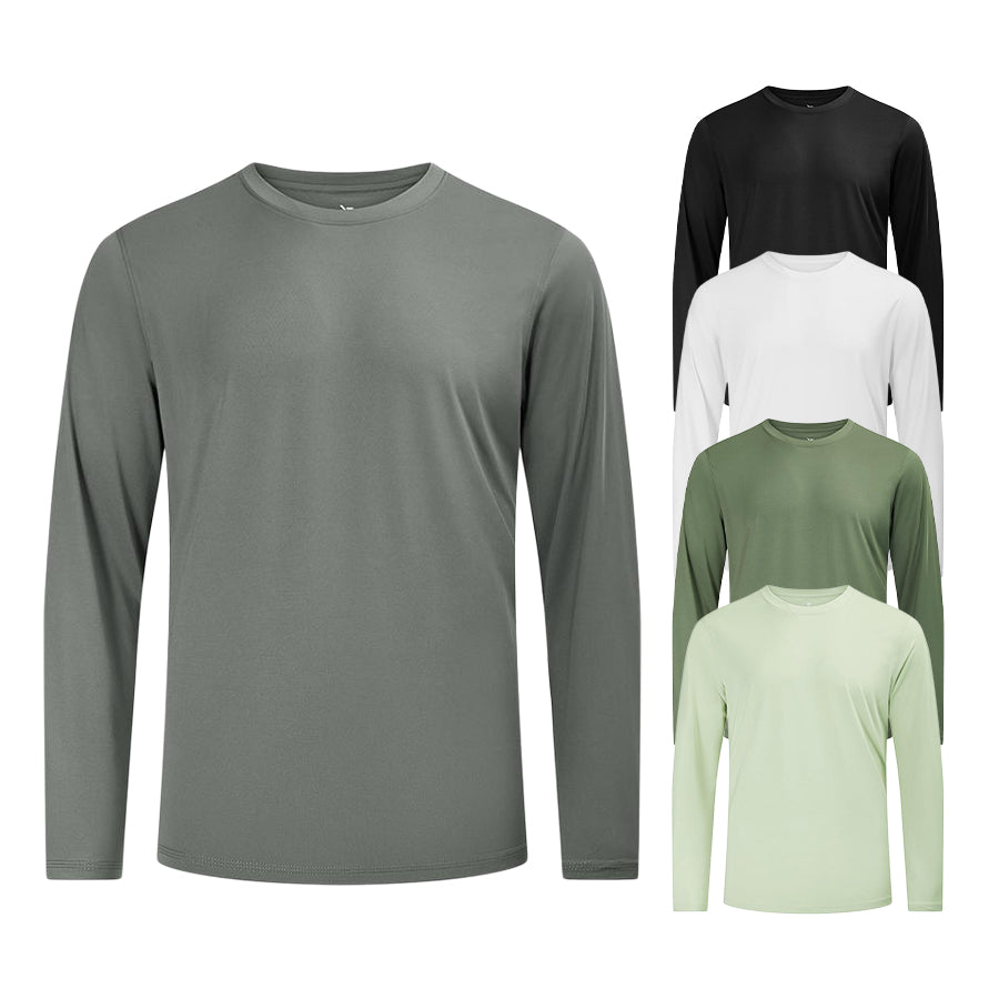 FlowEdge Quick-Dry Crew Neck Shirt – Army Green