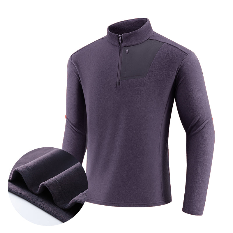 HeatWave Quick-Dry Performance Sweatshirt – Black