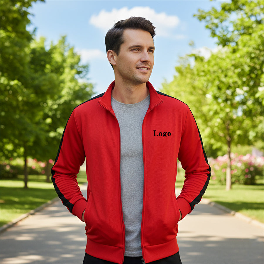 FrostEdge Windproof Thermal Jacket – Red