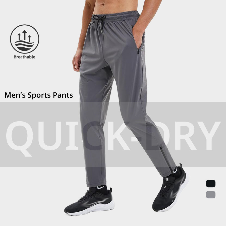 RunEase Quick-Dry Fitness Pant – Gray