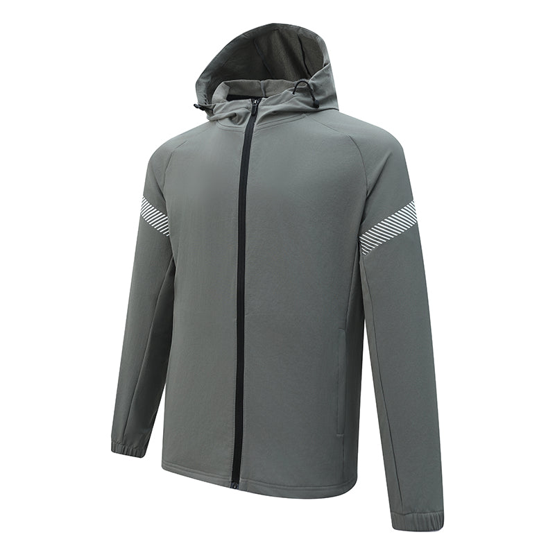 Training Suit SweatSet Reflective Running Jogger Outfit For Men