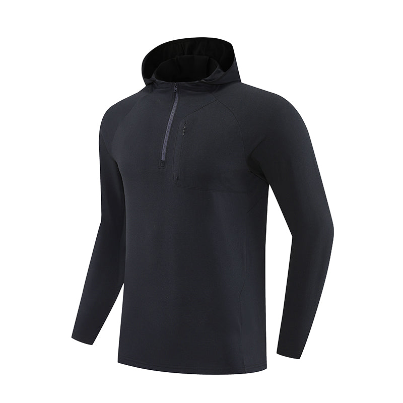 TerraMotion ActiveFit Half-Zip Shirt – Olive Green