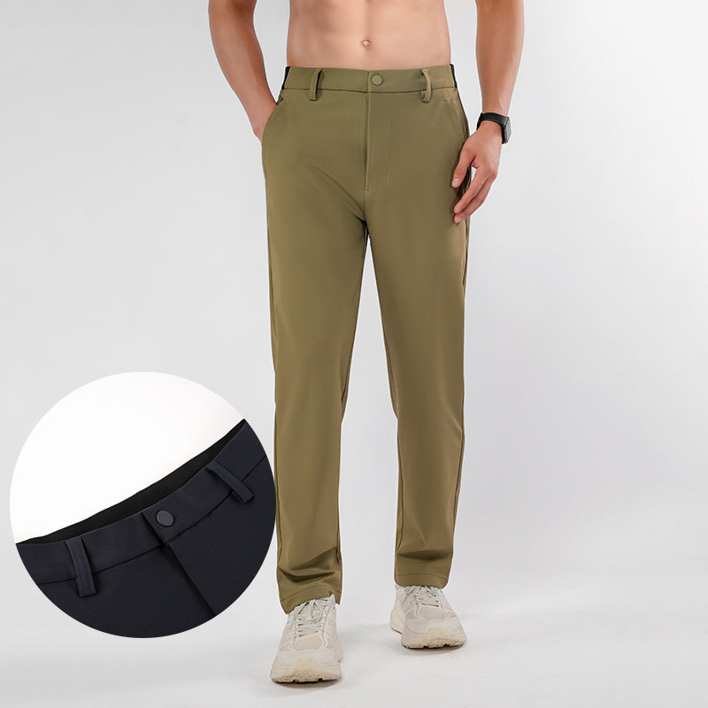 RunEase Ice-Silk Lightweight Track Pant – Black