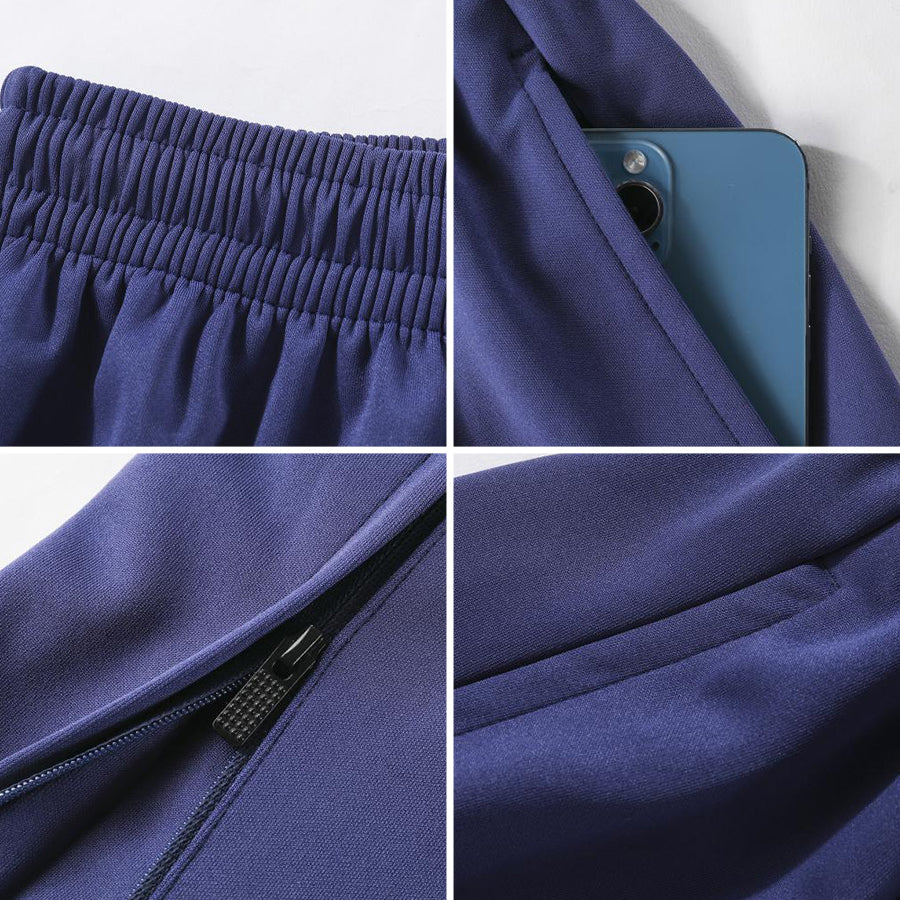 AirLite Lightweight Zippered Jog Pant – Black