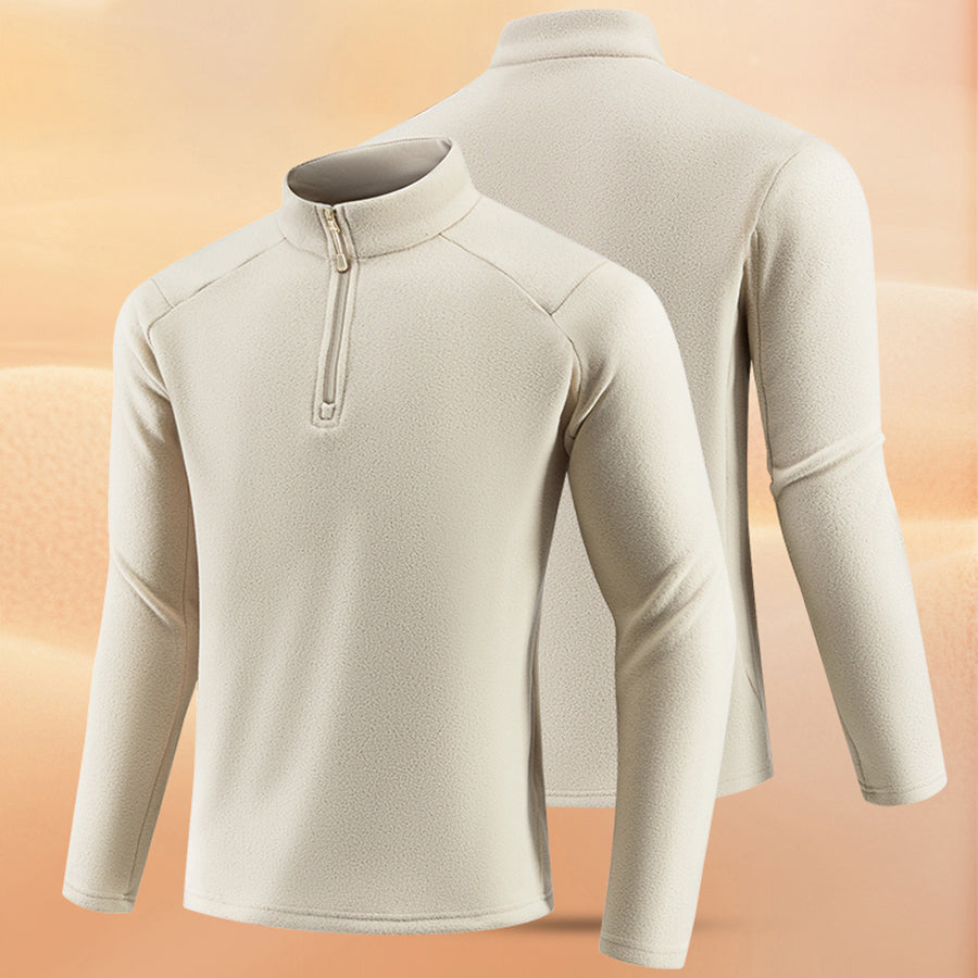 CoreShield Thermal Stand Collar Sweatshirt – Black