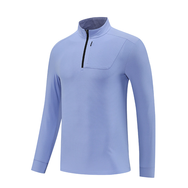 MoveLite Lightweight Half-Zip Running Top – Army Green