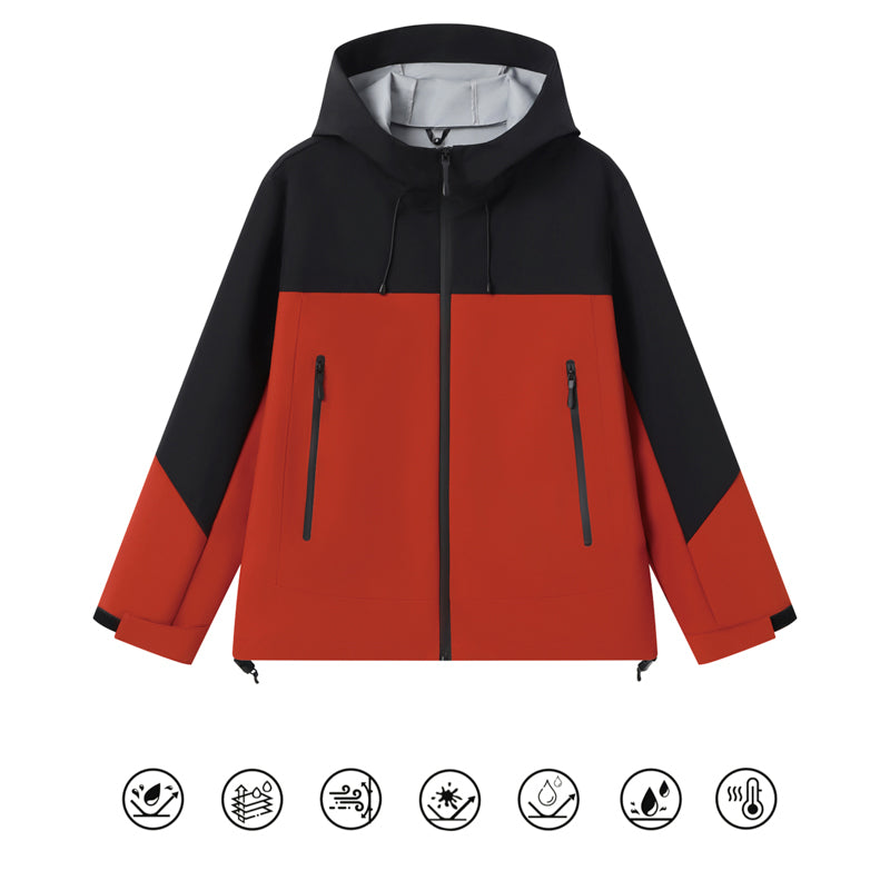 CoreDefend Windproof Waterproof Jacket – Black