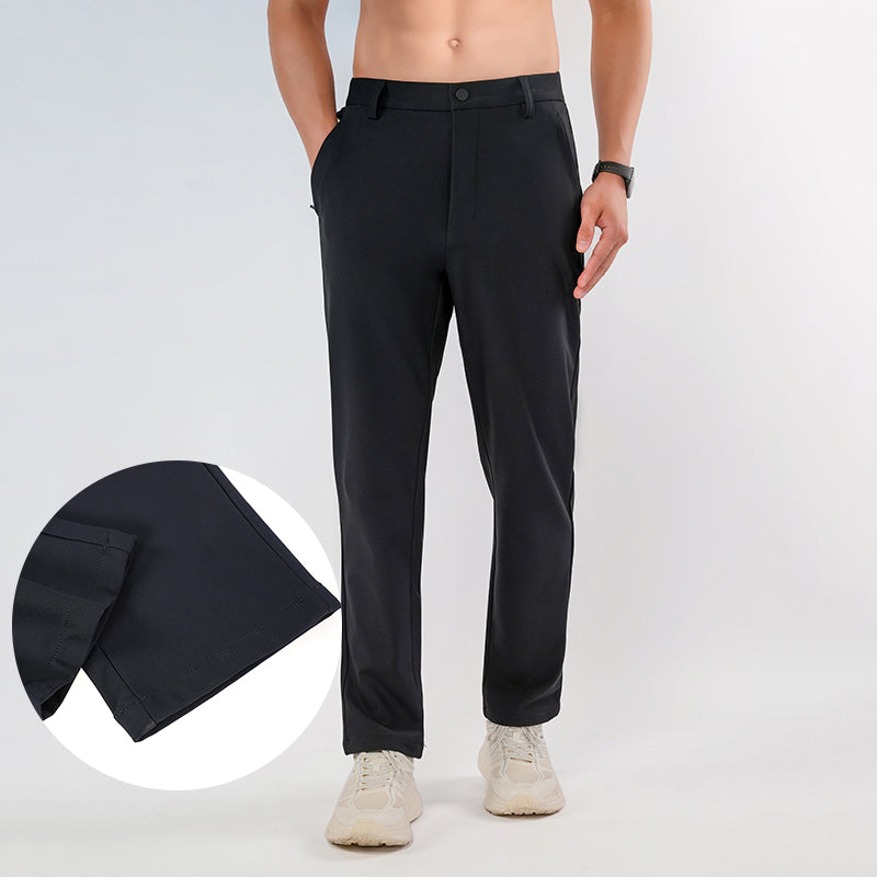 RunEase Ice-Silk Lightweight Track Pant – Black