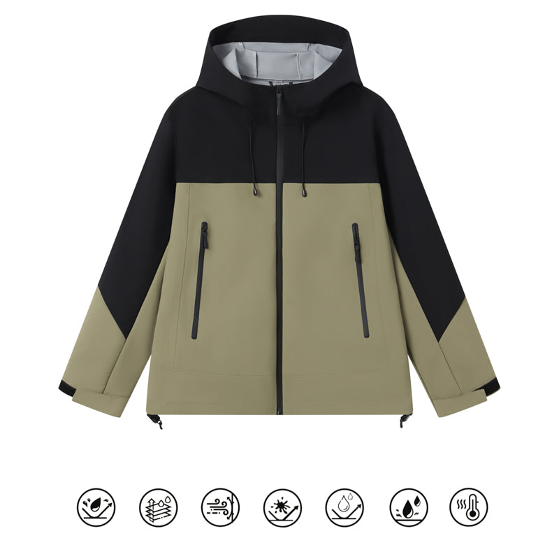 CoreDefend Windproof Waterproof Jacket – Black