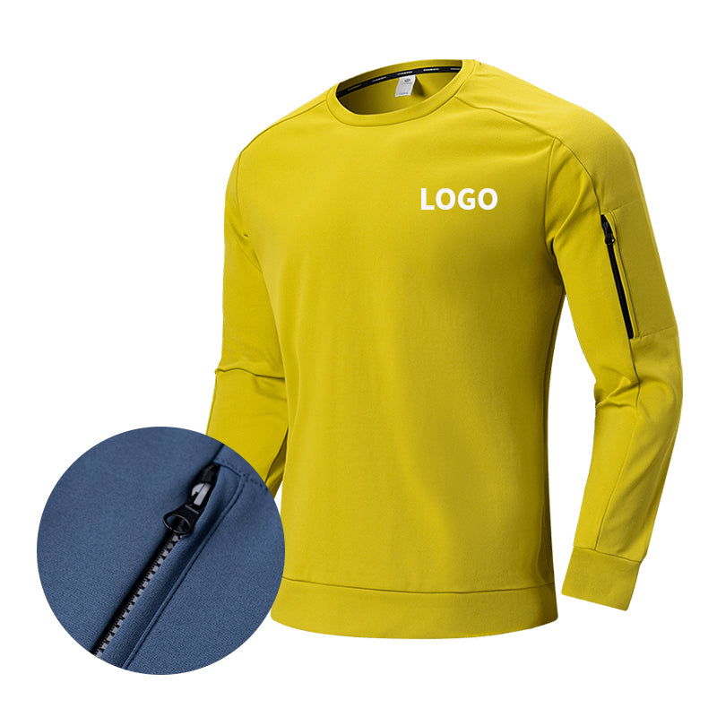 CoreFlow Quick-Dry Crew Neck Shirt – Yellow