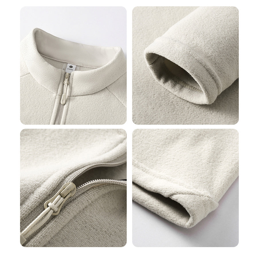 CoreShield Thermal Stand Collar Sweatshirt – Black