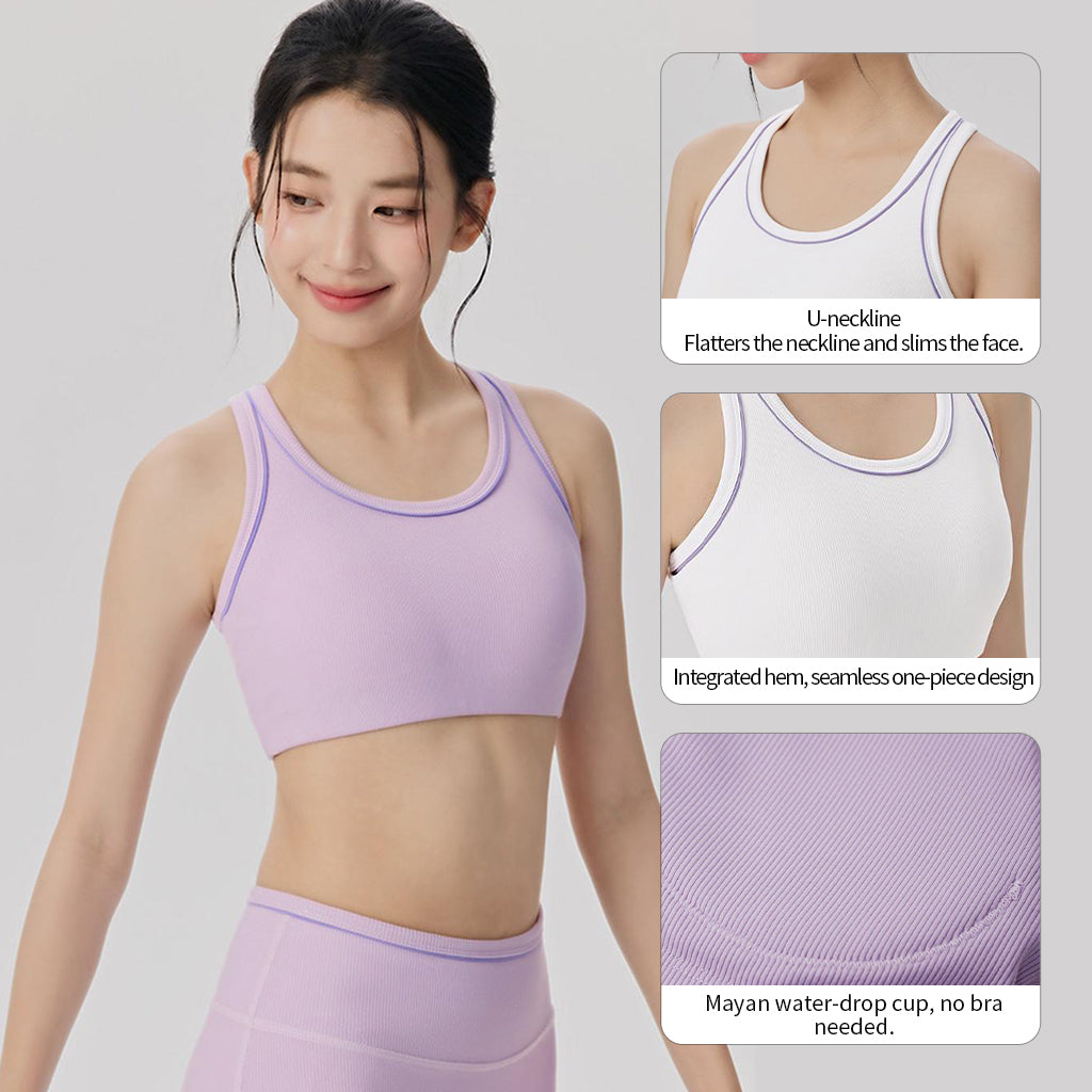 PureMotion Ribbed Training Bra
