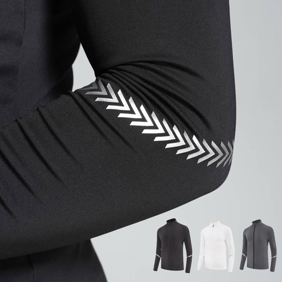 AeroForm Quick-Dry Running Jacket – White