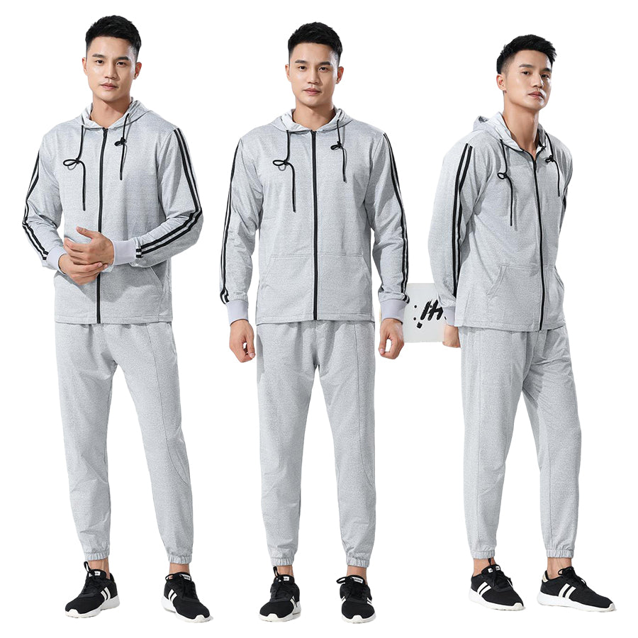 Athletic Tracksuit Set Stretch Sweatshirt Joggers Gym Fit