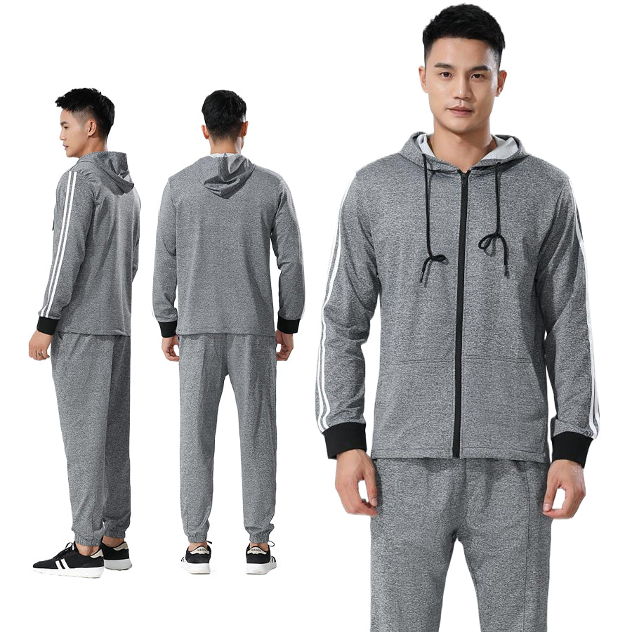 Athletic Tracksuit Set Stretch Sweatshirt Joggers Gym Fit