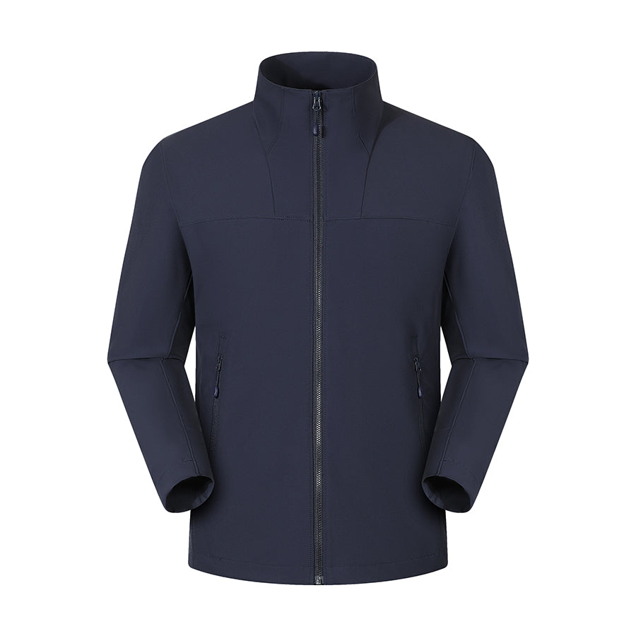 AeroEdge Comfort Fit Stand Collar Jacket – Gray