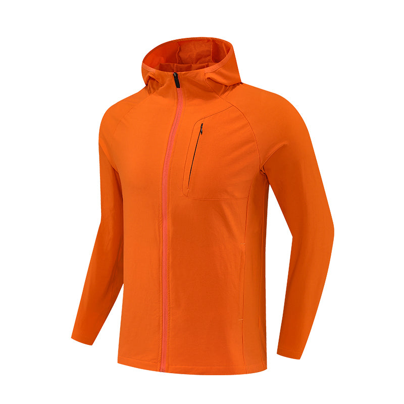 AeroPeak Windproof Hooded Jacket – Red