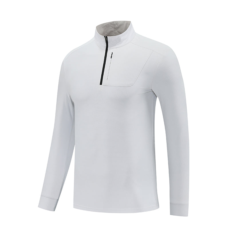 MoveLite Lightweight Half-Zip Running Top – Army Green